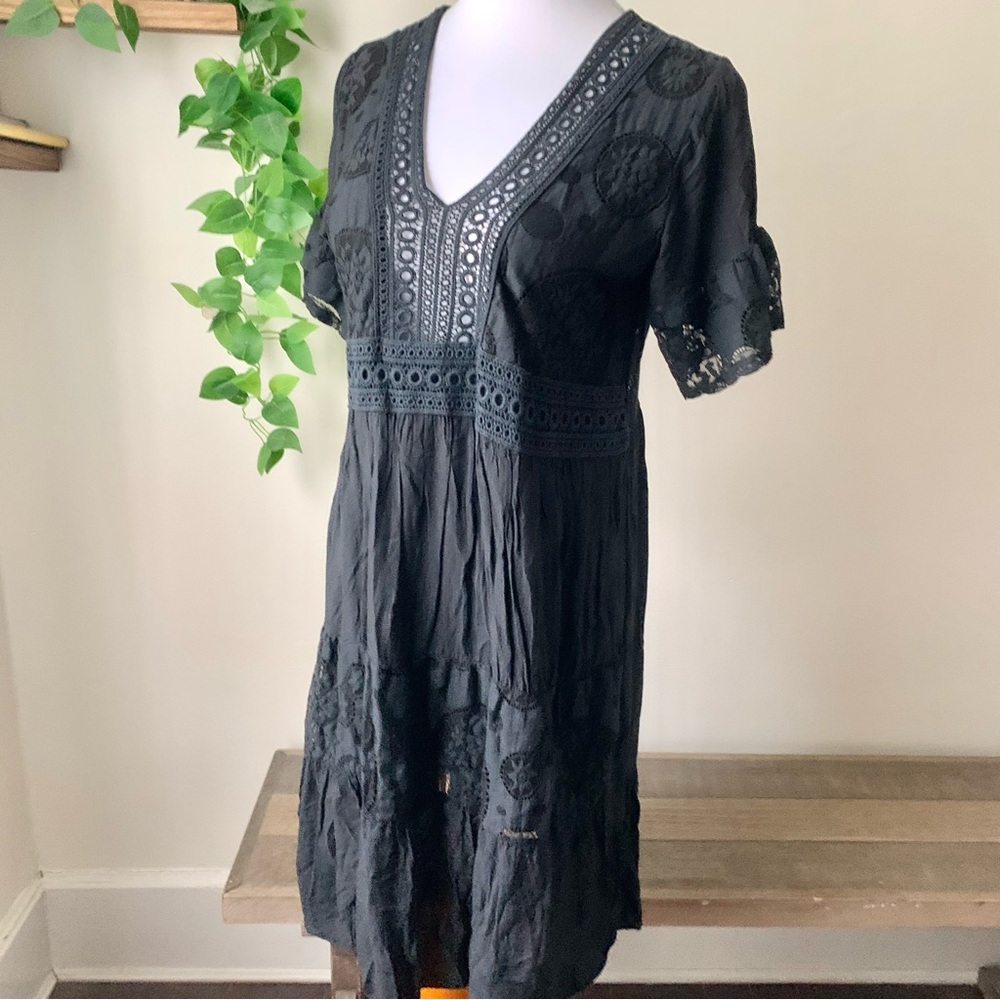 Black Boho Dress